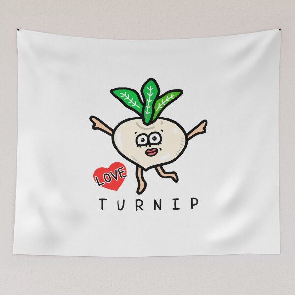 Item preview, Cute I LOVE  TURNIP designed and sold by kanaehonkawa.