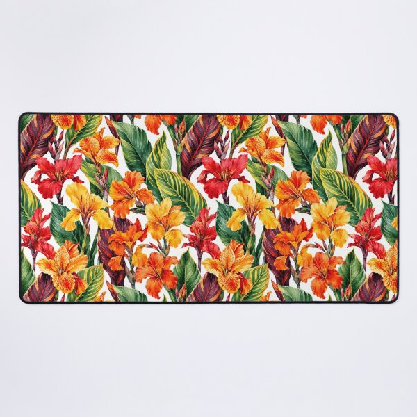 Item preview, Canna Lily Tropical Bold Watercolor Seamless Pattern designed and sold by Inkworksbyshery.