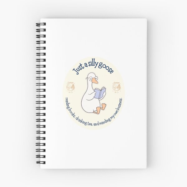 Item preview, Books, Tea, & Minding My Business - Silly Goose designed and sold by parshalltoyou.