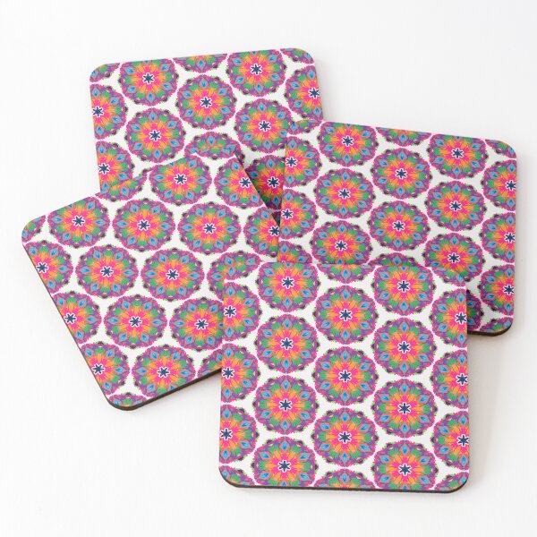 Item preview, Colorful Geometric Kaleidoscope Pattern with Bright Mandala Shapes designed and sold by SweetLilith.