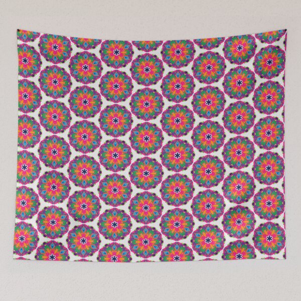 Item preview, Colorful Geometric Kaleidoscope Pattern with Bright Mandala Shapes designed and sold by SweetLilith.