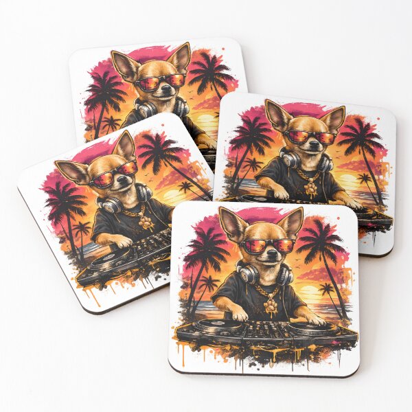 Item preview, Chihuahua Meme DJ Tropical Beach Vacation Party with the Coolest Dog in Mexico Ready for Raves of Any Dance Vibes HipHop EDM Whatever the vibe designed and sold by Que Padre!.