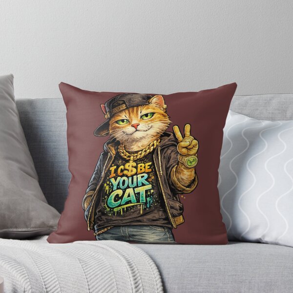 Item preview, hip hop cat designed and sold by brasildesigns.