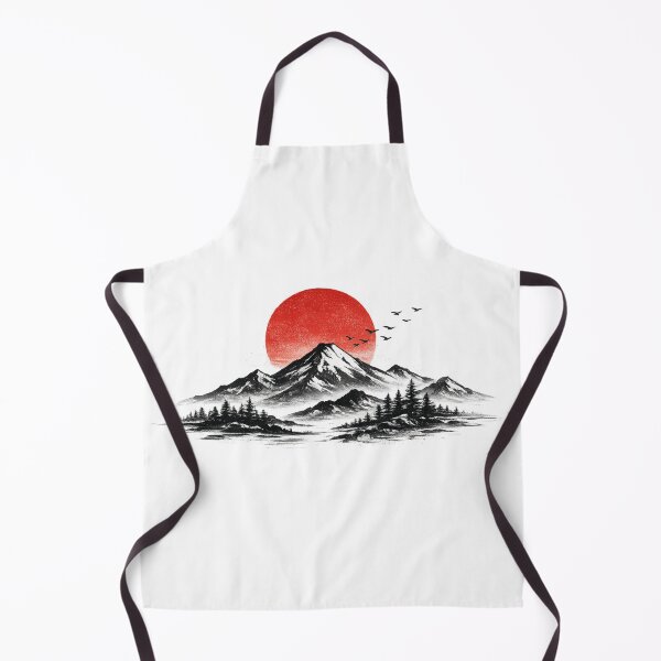 Artikelvorschau, Minimalistischer Sonnenuntergang in den japanischen Bergen entworfen und verkauft von JKDJ.