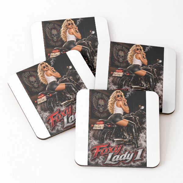 Item preview, Foxy Lady Live Free Ride Hard Biker Girl designed and sold by Trans4med.