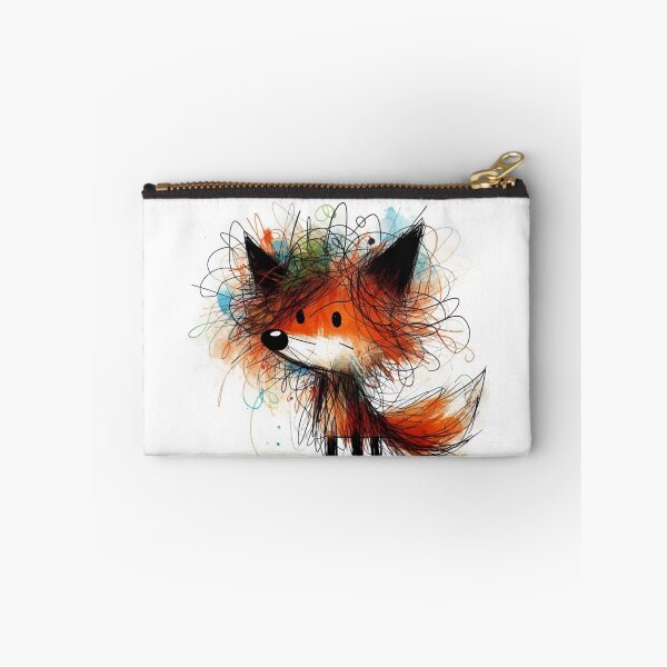 Item preview, Cute Fox Illustration - Whimsical Ink & Watercolor Wild Animal Art designed and sold by AnyGil.