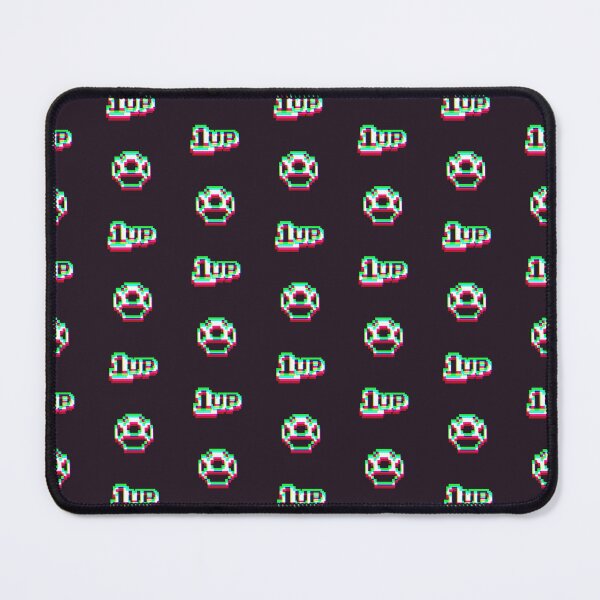 Item preview, 1up Mushroom Synthwave Pattern 4 - Dark designed and sold by animinimal.
