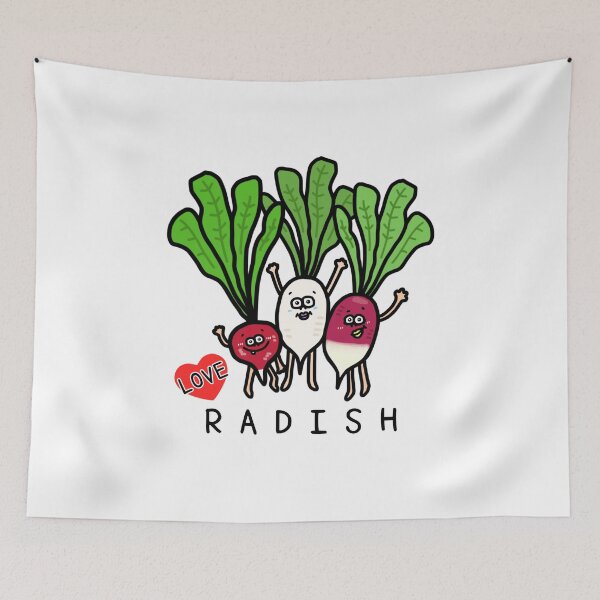 Item preview, Cute I LOVE RADISH designed and sold by kanaehonkawa.