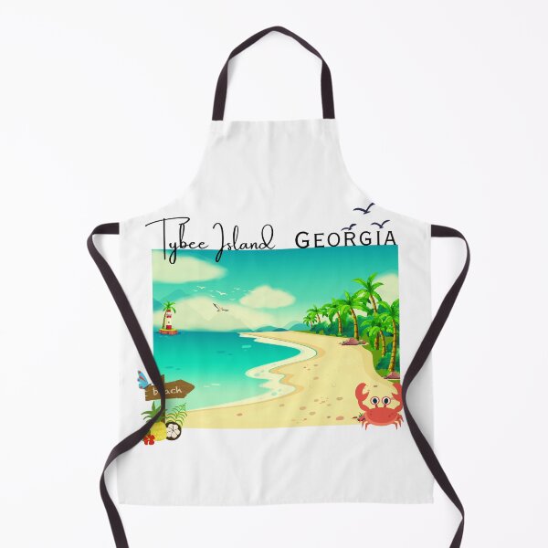 Item preview, Tybee Island Georgia Beach Design | Tropical Lighthouse & Palm Trees Coastal Art designed and sold by DonnaRaine.