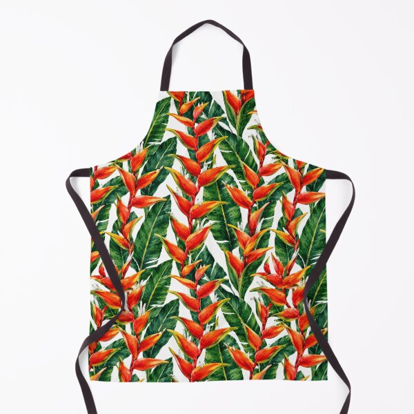 Item preview, Heliconia Lobster Claw Tropical Watercolor Seamless Pattern designed and sold by Inkworksbyshery.