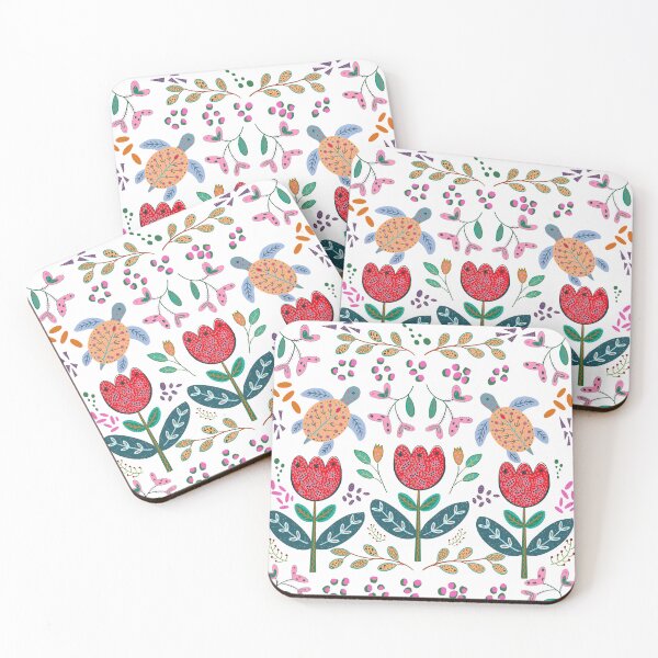 Item preview, Botanical Turtles folk art designed and sold by Astrajess.
