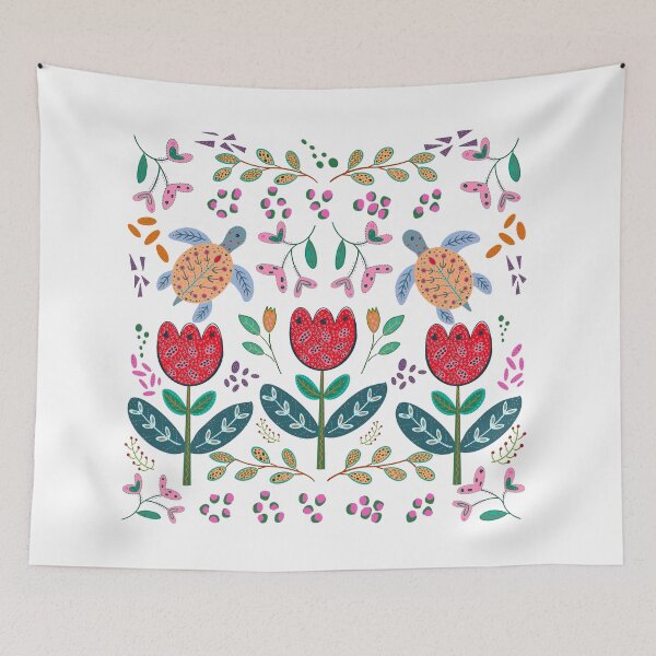 Item preview, Botanical Turtles folk art designed and sold by Astrajess.