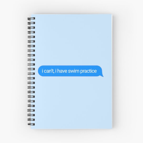 Item preview, "i can't, i have swim practice" text message bubble designed and sold by bluue-jayy.