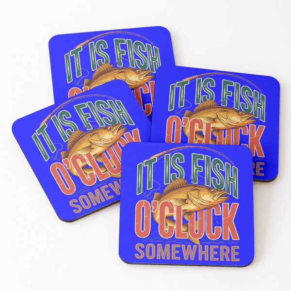 Item preview, Sarcastic Funny Fanatic Fisherman It Is Fish O’clock Somewhere Art Design designed and sold by fantasticdesign.