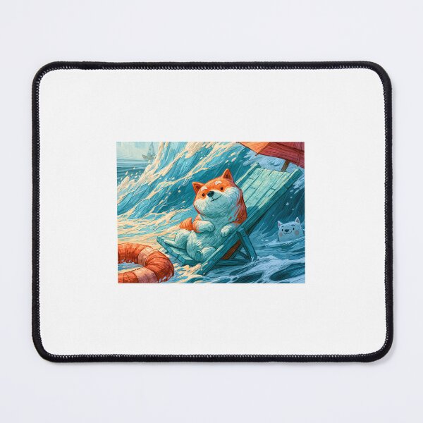 Item preview, Shiba enjoying the water designed and sold by Happy-Mochi.
