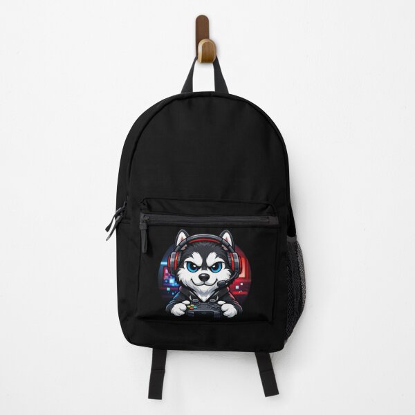 Artikelvorschau, Husky Gamer – Cooler Headset-Hund spielt Videospiele entworfen und verkauft von PETS ABC.