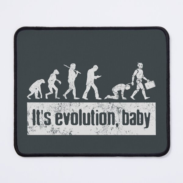 Item preview, No AI / Anti-AI Symbol - It's Evolution Baby designed and sold by Frank J. Art.