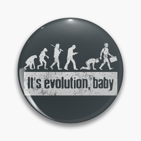 Item preview, No AI / Anti-AI Symbol - It's Evolution Baby designed and sold by Frank J. Art.