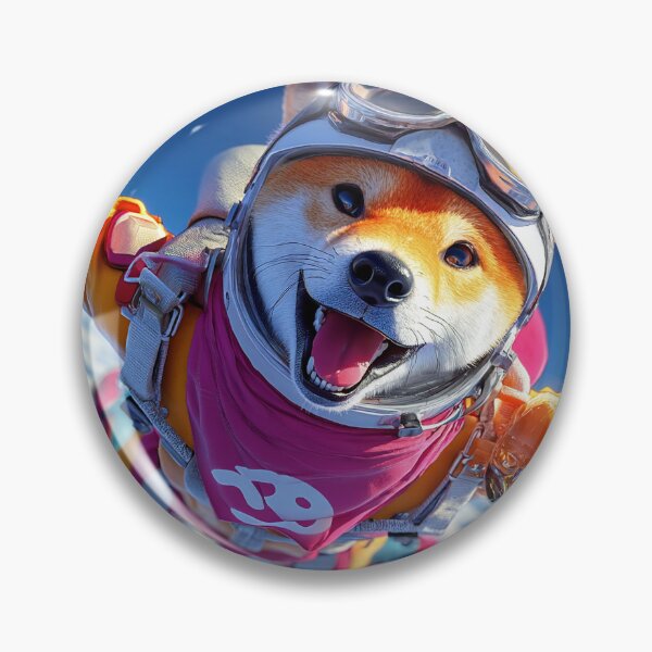 Item preview, Shiba skydiving designed and sold by Happy-Mochi.