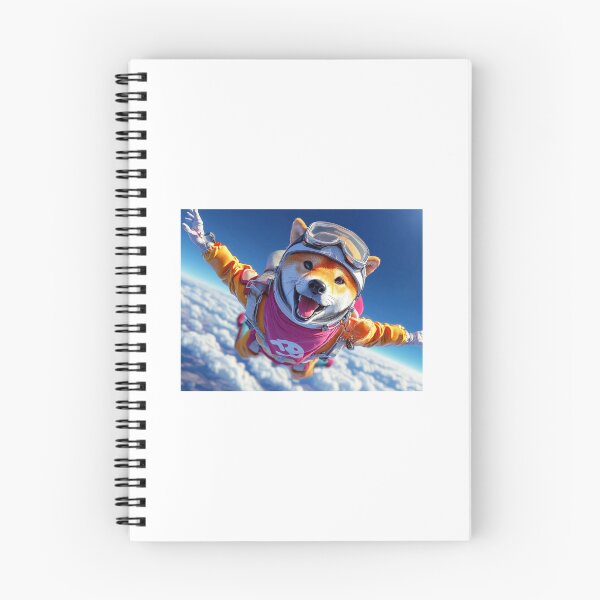 Item preview, Shiba skydiving designed and sold by Happy-Mochi.