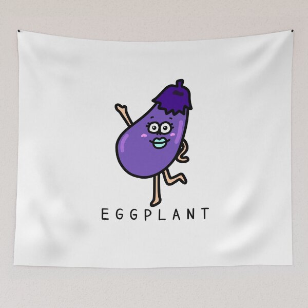 Item preview, Cute EGGPLANT designed and sold by kanaehonkawa.
