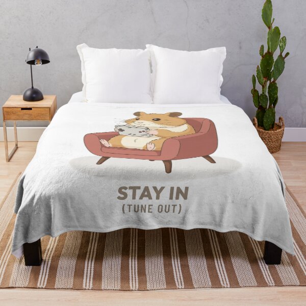 Item preview, Cozy Hamster Gamer Playing Video Games Retro Aesthetic designed and sold by COZY VINTAGE animal.