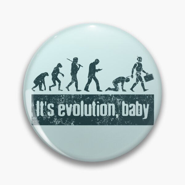 Item preview, No AI / Anti-AI Symbol - Evolution designed and sold by Frank J. Art.