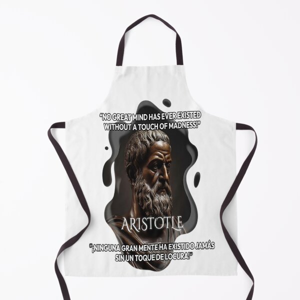 Item preview, Aristotle Quote | "No Great Mind Has Ever Existed Without a Touch of Madness" | Philosophy Madness Art Bilingual ES/EN designed and sold by Alchemy Forge.