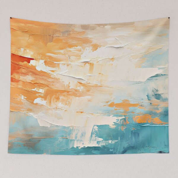 Item preview, Sunshine And White Clouds Over Blue Ocean Abstract  designed and sold by DEC02.