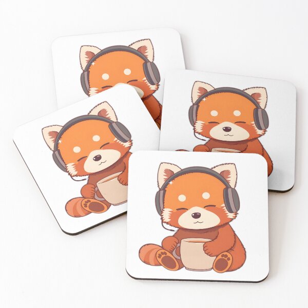 Item preview, Lofi Red Panda with Headphones designed and sold by chaturbart.