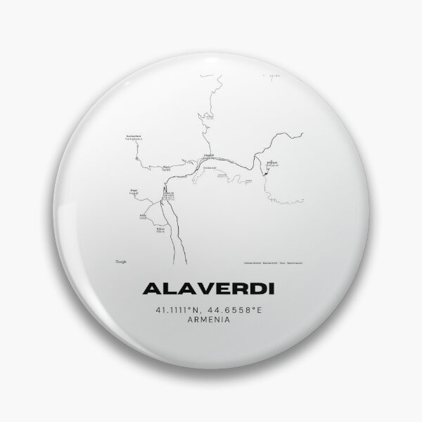Item preview, Alaverdi Armenia Minimalist City Map with Coordinates | Black and White Street Map Art Print designed and sold by RM-Journey.