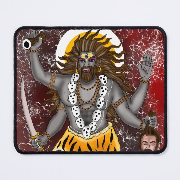 Item preview, Lord Bhairava Artwork | Fierce Hindu Deity Digital Art Illustration designed and sold by Harshit_Digital_Arts.