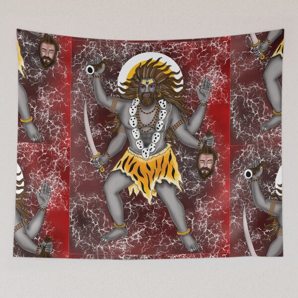 Item preview, Lord Bhairava Artwork | Fierce Hindu Deity Digital Art Illustration designed and sold by Harshit_Digital_Arts.