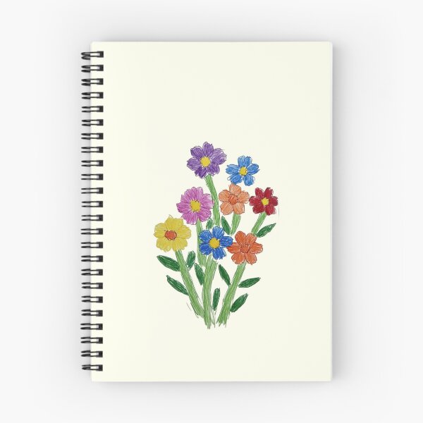 Item preview, Pencil Colour Scribble Flower Bouquet  designed and sold by randomlyours.