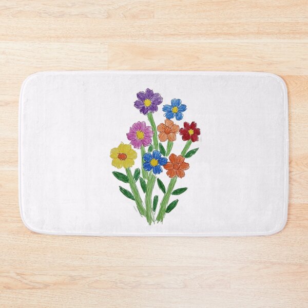 Item preview, Pencil Colour Scribble Flower Bouquet  designed and sold by randomlyours.