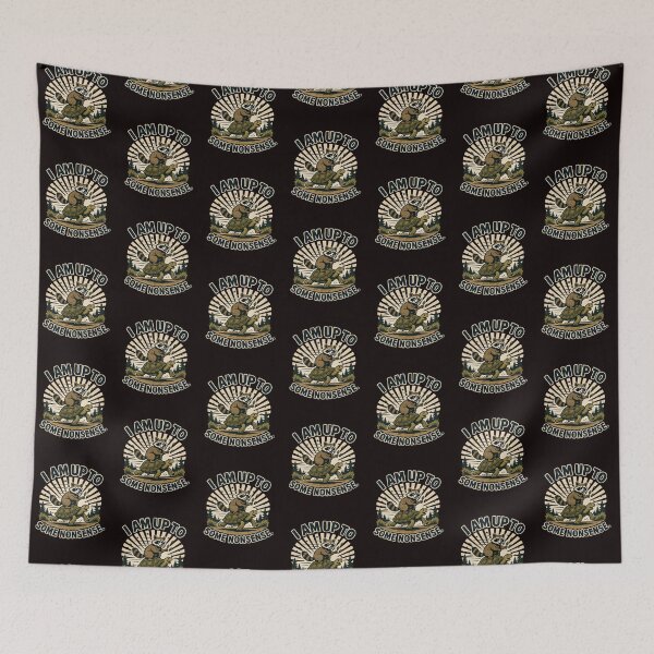 Item preview, I Am Up To Some Nonsense Retro Raccoon Turtle Graphic designed and sold by MagicSD Designs.