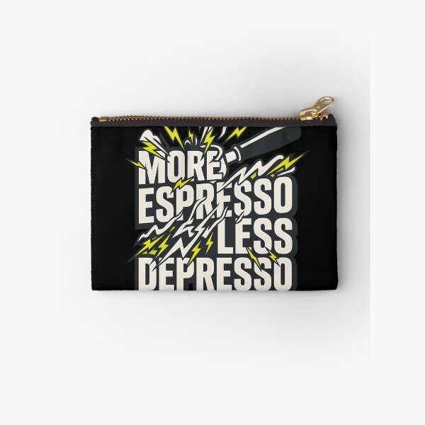 Item preview, More Espresso Less Depresso Funny Coffee T-Shirt Gift designed and sold by DPlab.