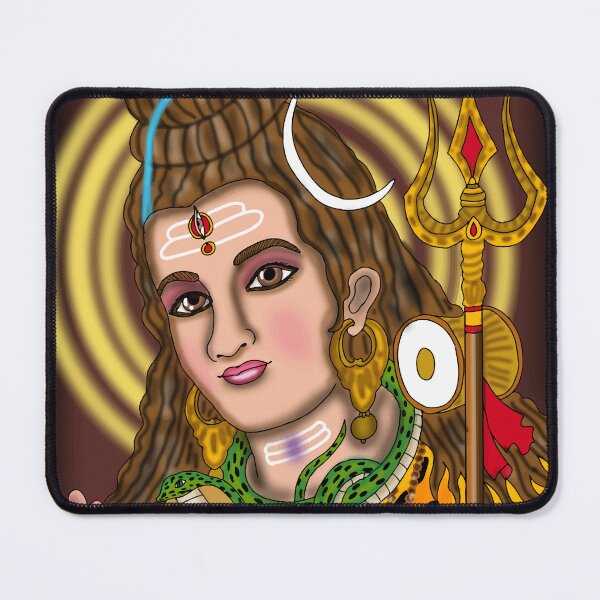 Item preview, Lord Shiva Artwork | Mahadev Digital Painting | Divine Hindu God Illustration designed and sold by Harshit_Digital_Arts.