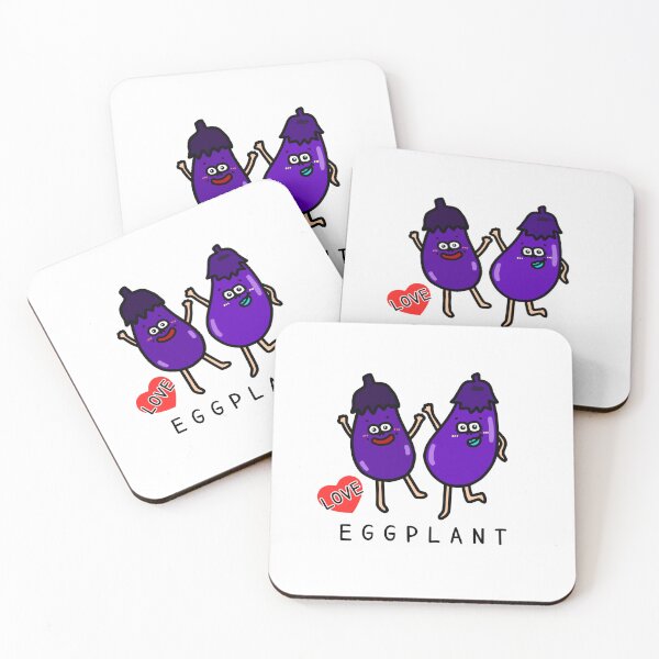 Item preview, Cute I LOVE EGGPLANT designed and sold by kanaehonkawa.