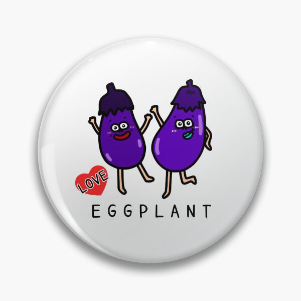Item preview, Cute I LOVE EGGPLANT designed and sold by kanaehonkawa.