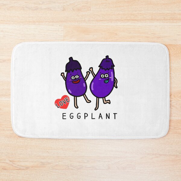 Item preview, Cute I LOVE EGGPLANT designed and sold by kanaehonkawa.