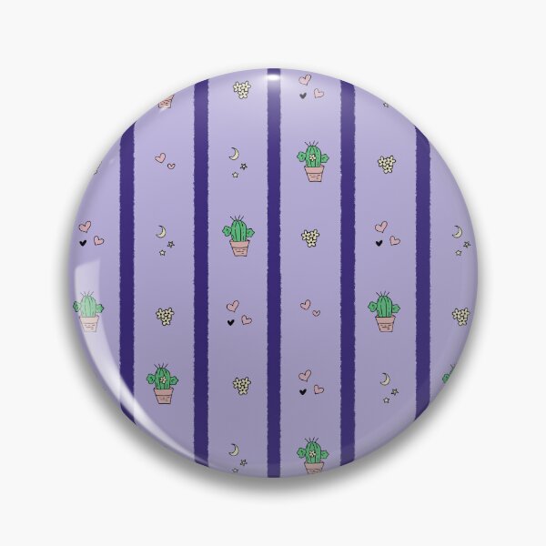 Item preview, Cute Cactus Stripe Pattern | Lavender Desert Floral Seamless Print designed and sold by Pharmkitty.