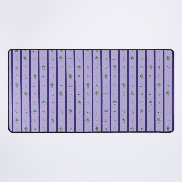 Item preview, Cute Cactus Stripe Pattern | Lavender Desert Floral Seamless Print designed and sold by Pharmkitty.
