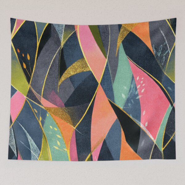 Item preview, Boho-Style Pink, Golden, And Orange Textured Abstract  designed and sold by DEC02.