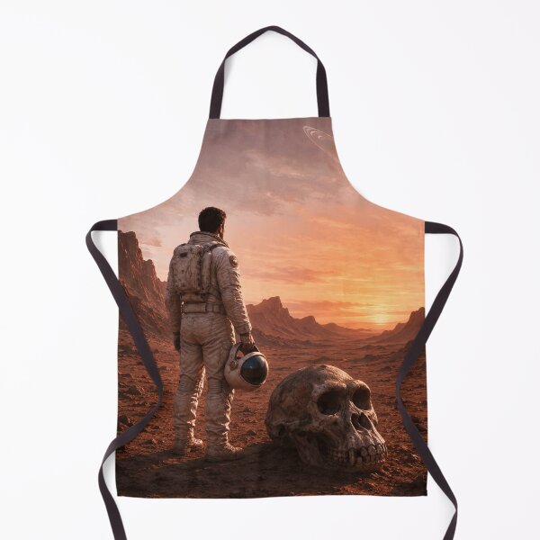 Item preview, Astronaut Standing Before Ancient Skull designed and sold by Javier Narváez Solarte.