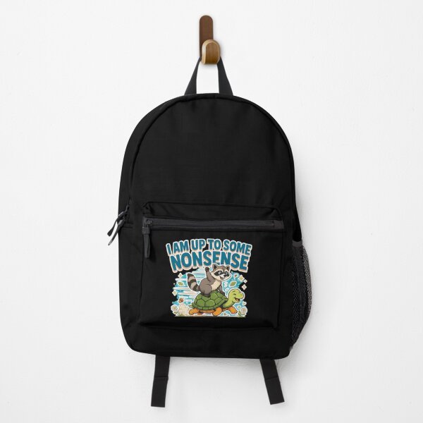 Item preview, I Am Up To Some Nonsense Funny Raccoon Turtle Graphic designed and sold by MagicSD Designs.