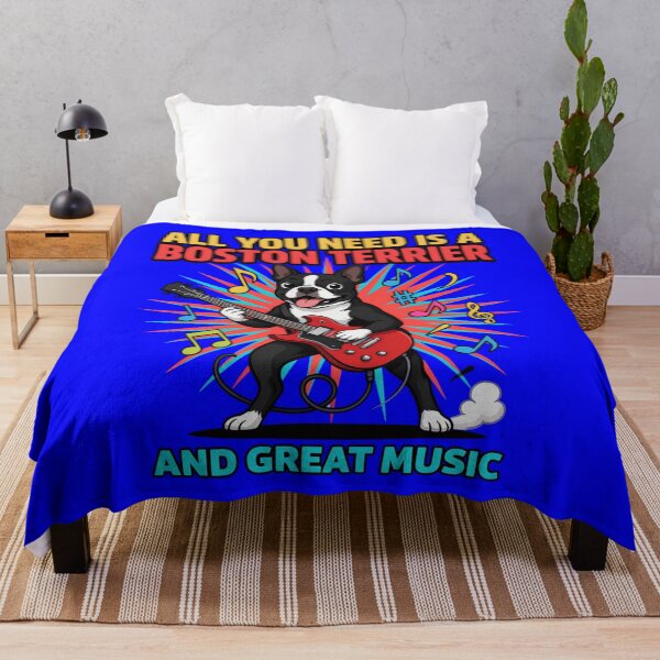 Item preview, Boston Terrier Dog Pet Owner All You Need Is A Boston Terrier And Great Music designed and sold by fantasticdesign.