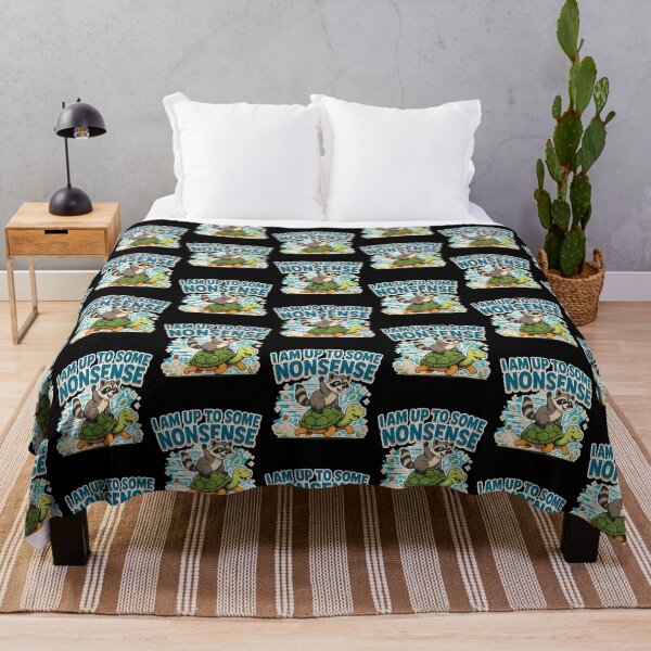 Item preview, I Am Up To Some Nonsense Funny Raccoon Turtle Graphic designed and sold by MagicSD Designs.