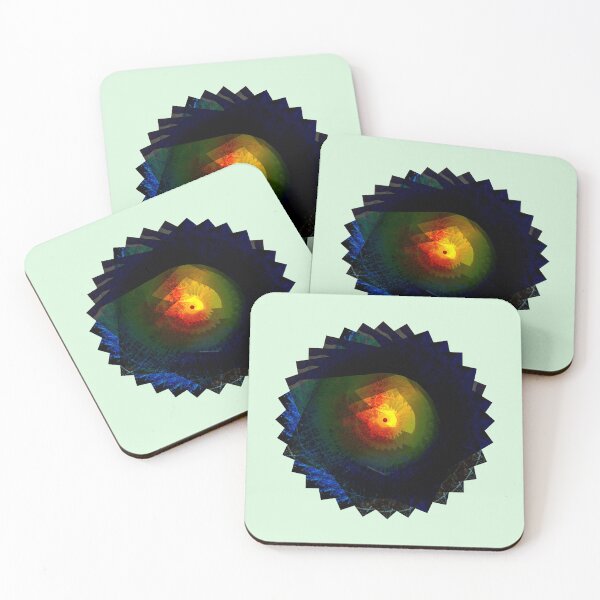 Item preview, Cosmic Aura Eye – Vibrant Psychedelic Abstract designed and sold by Marsailhe Milward.
