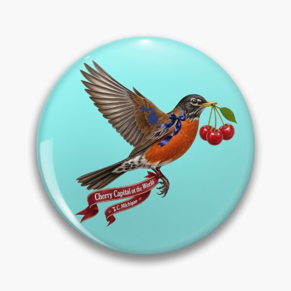 Item preview, Cherry Capital of the World | Traverse City Michigan Artwork designed and sold by FreshWaterWares.